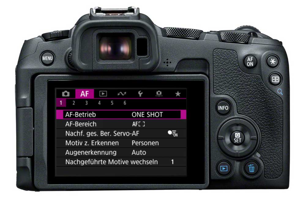 Canon EOS R8 Einstellungen für den Autofokus