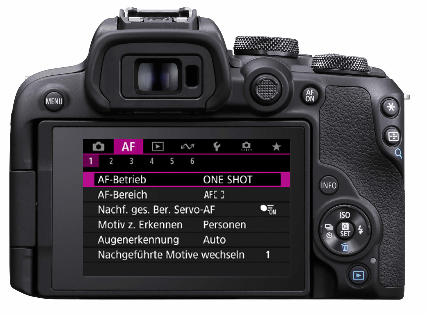 Canon R10 Autofokus Einstellungen