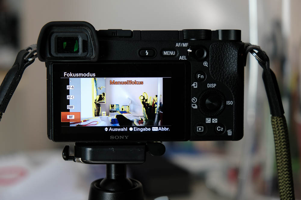 Meine Grundeinstellungen Sony a6300